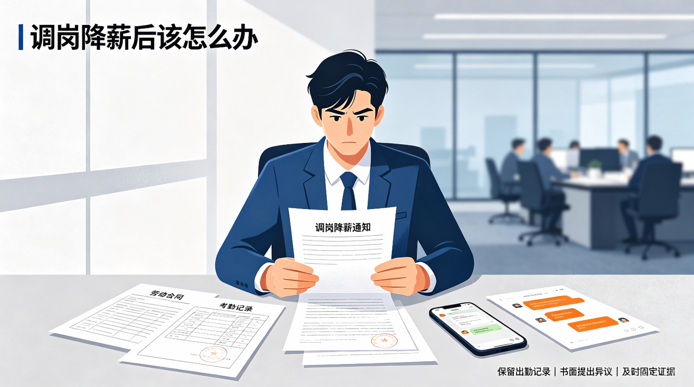 张风涛律师团队：调岗降薪不接受，直接不去上班算旷工吗？