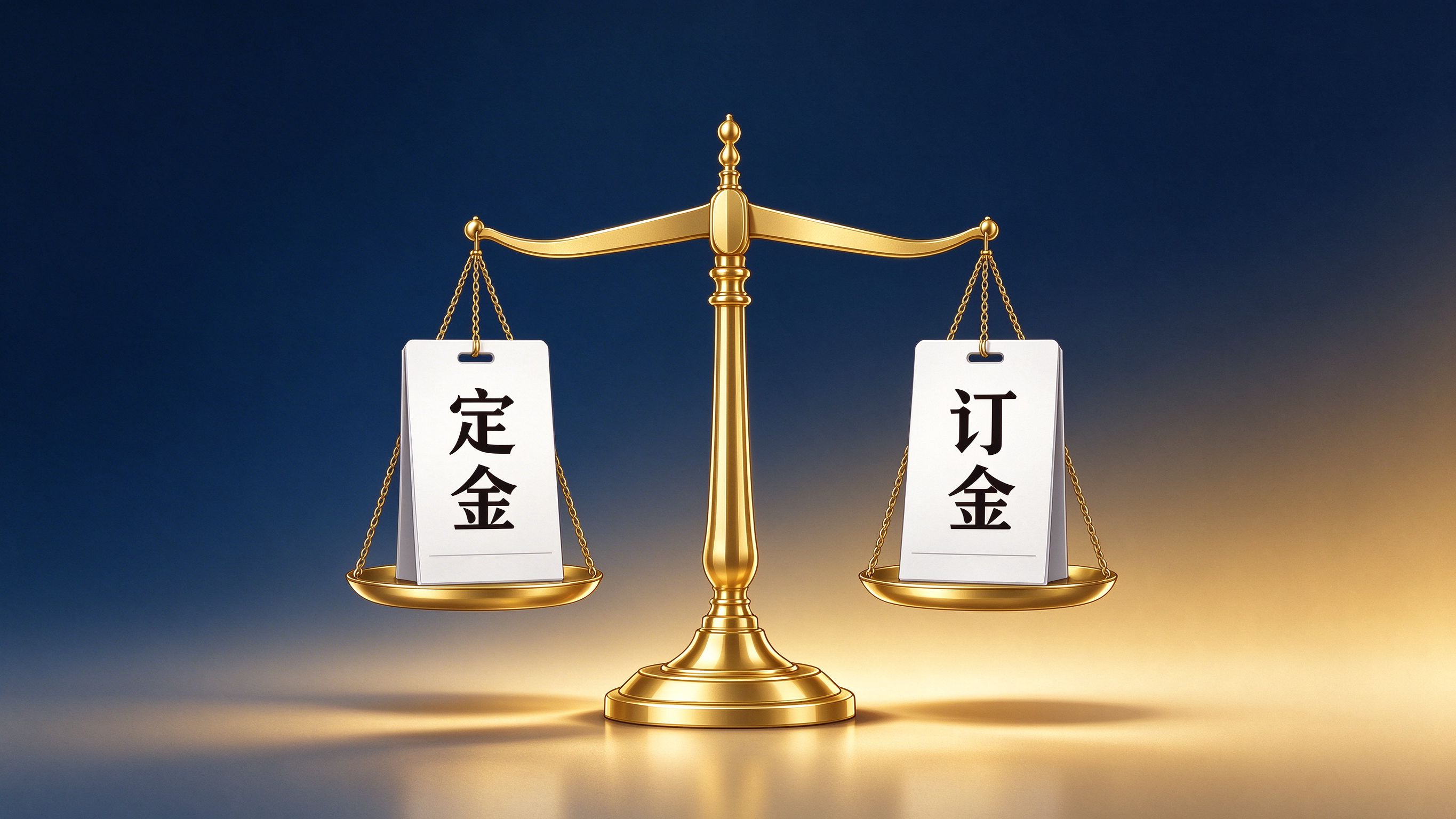 定金和订金一字之差差多少？民法典第586条：超过20%不产生定金效力